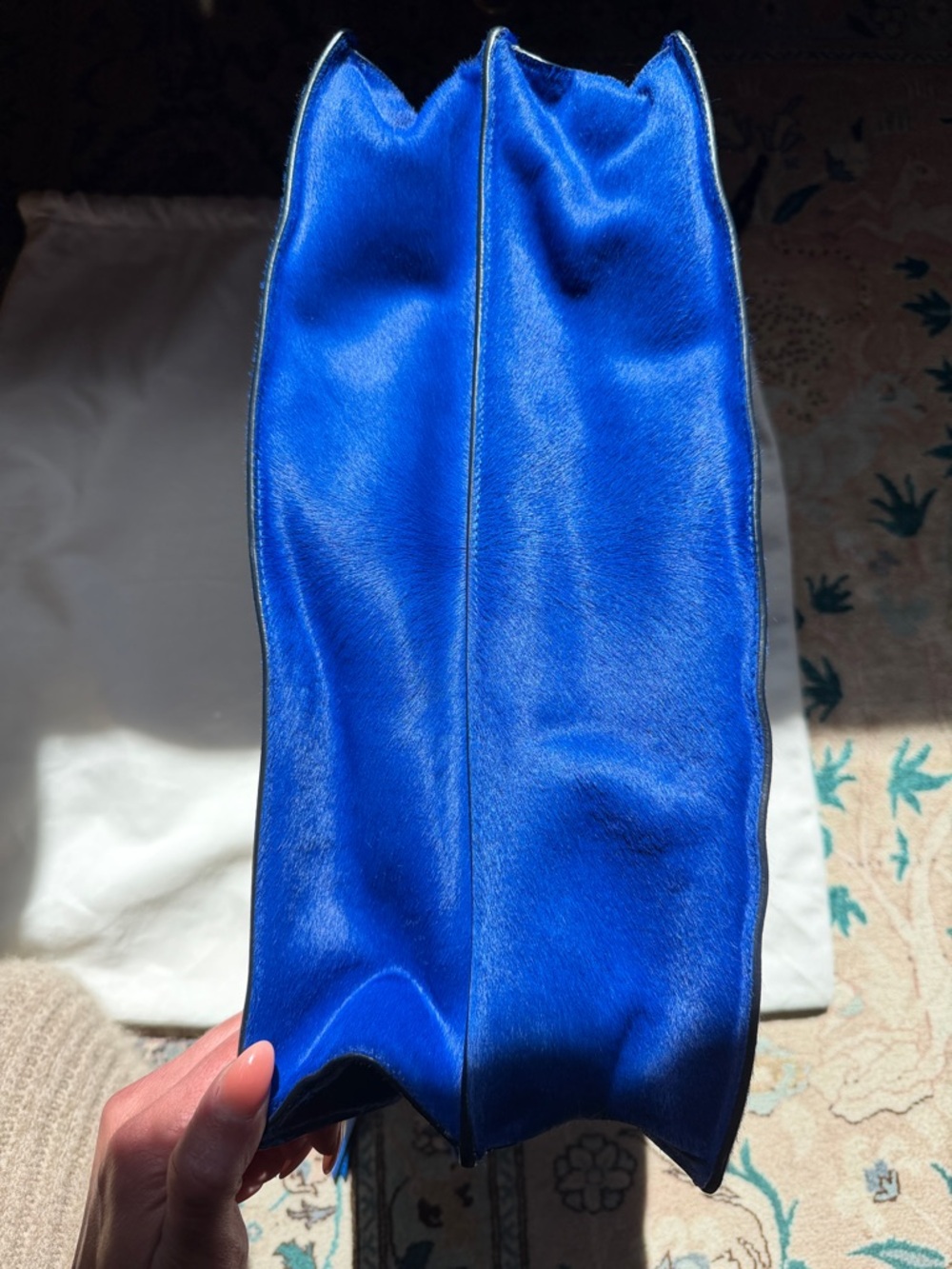 Céline Fall 2012 Blue Ponyhair New Shoulder Bag - Picture 12 of 12